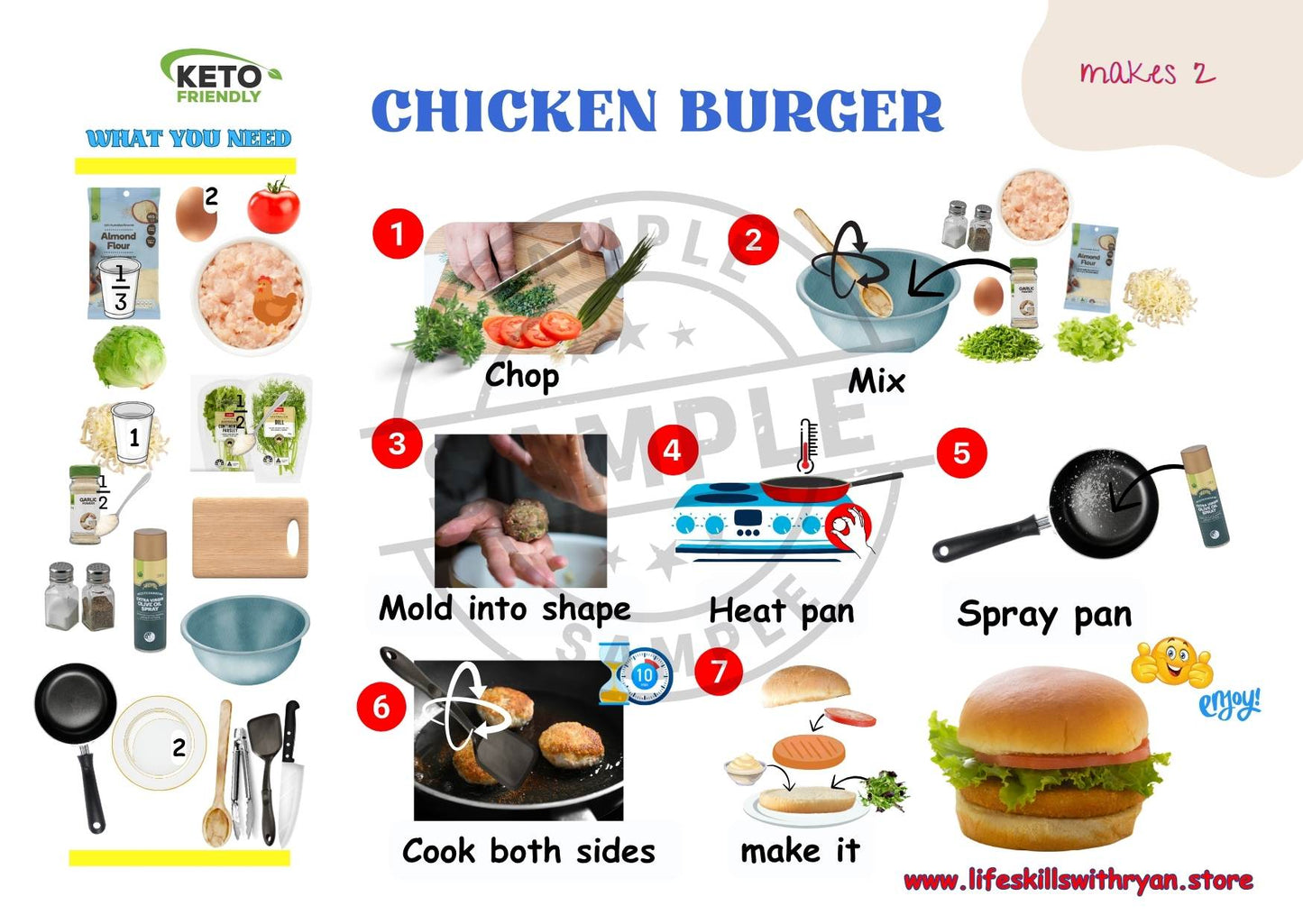 Chicken Burger Keto