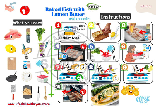 Baked Fish with Lemon Butter